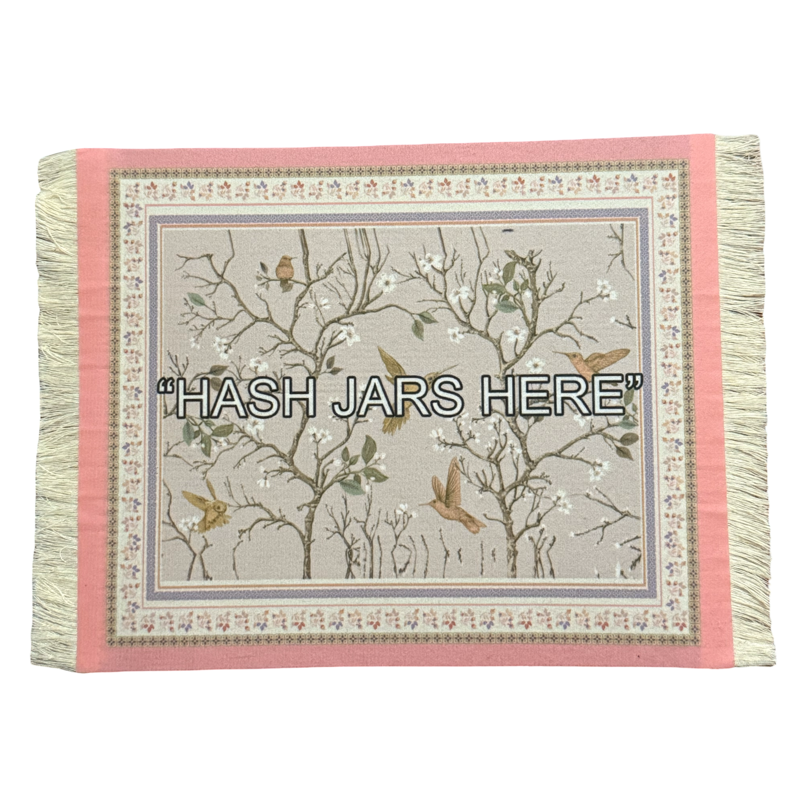 Pink HASH JARS HERE Rug