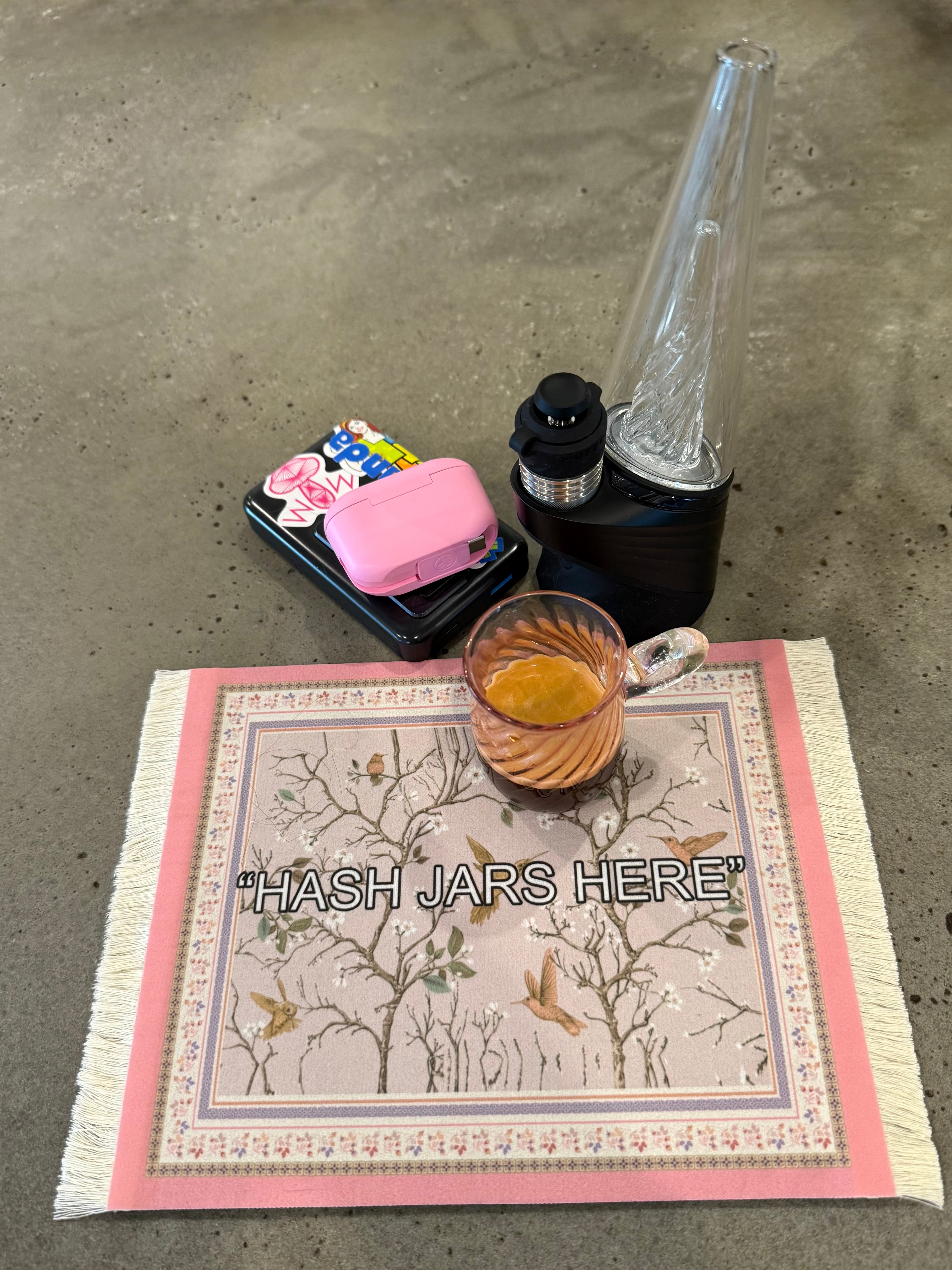 Pink HASH JARS HERE Rug