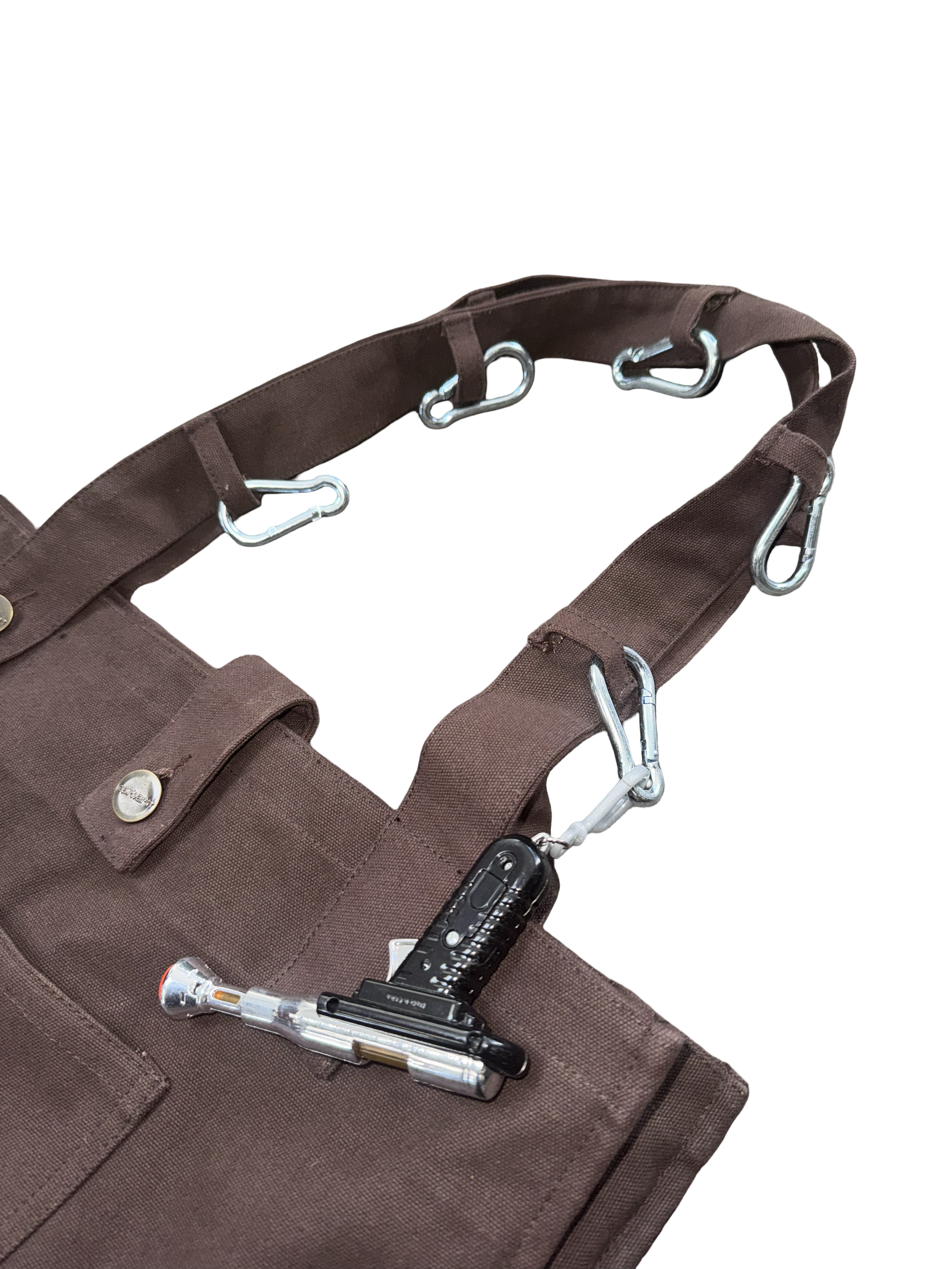 REWORK TOTE WORK IN HERE BROWN