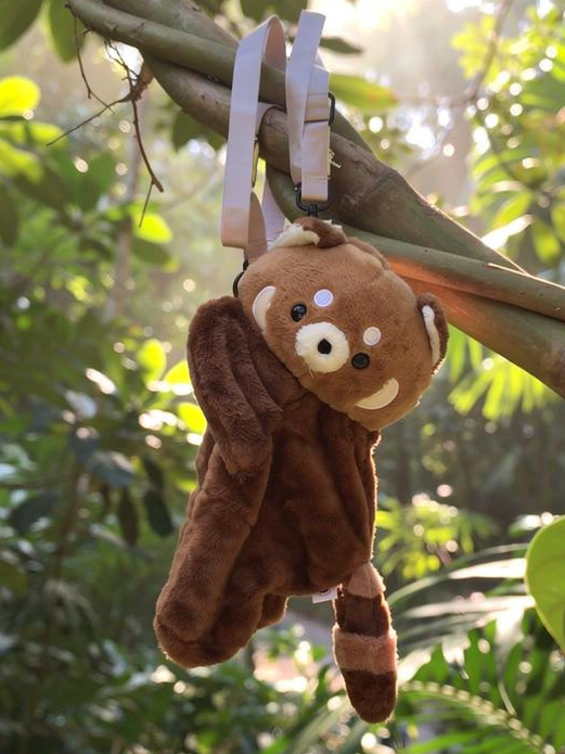 Red Panda Stash Plush Bag