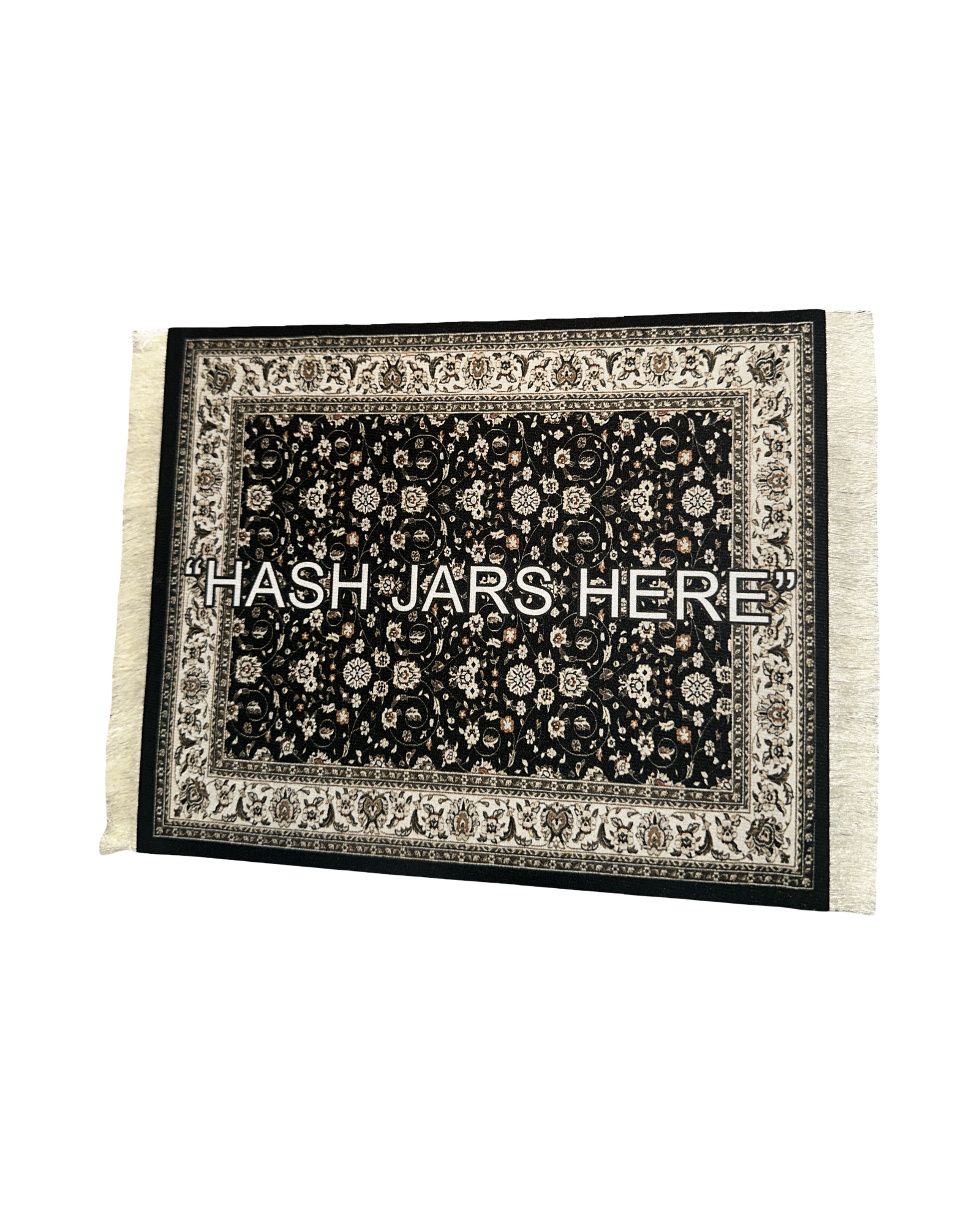 Black "HASH JARS HERE" V2 rug